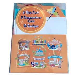 Vintage Disney Theme Parks Note Card Set